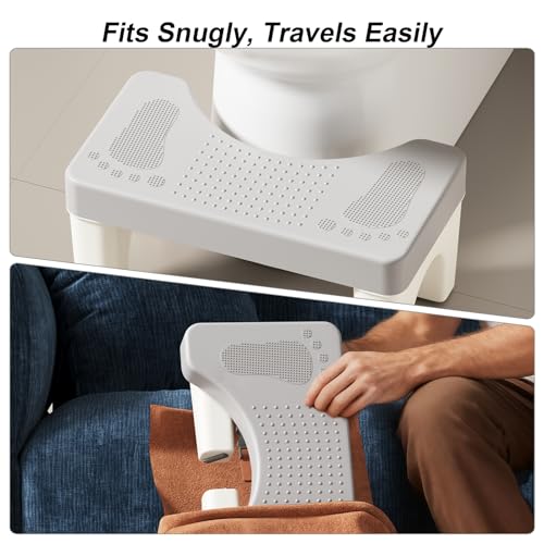 Squatting Potty for Adults, 6.7\" Toilet Stool Squat Adult, Portable Poop Stool Adult for Bathroom, Toilet Foot Potty Stools for Pooping, Lightweight Banco para Bano for Travel, Non-Slip