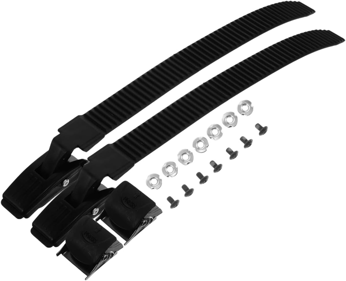 YARNOW Replaceable Skate Buckle Straps for Ice Skates and Roller Skates Quick Release Fixing Buckles with Clips and Screws 10.23 Inch for Adult and Kids Skating Shoes Accessories