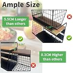 2 Set Magnetic Shelf, Fruit Baskets for Kitchens, Spice Rack Fruit Bowls 2 in 1 Onion and Potato Storage, Vegetable Rack Organiser, Magnetic Spice Rack for Fridge, BBQ Accessories, Tools, Snack - Image 5