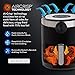 Dash DMAF360GBAQ02 Aircrisp® Pro Digital Air Fryer + Oven Cooker with Digital Display + 8 Presets, Temperature Control, Non Stick Fry Basket, Recipe Guide + Auto Shut Off Feature, 3qt, Aqua