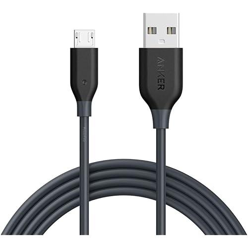 Anker PowerLine Micro USB Premium Cable (6ft) - One of The World's Fastest, Most Durable Charging Cable, 10000+ Bend Lifespan for Samsung, Nexus, LG,