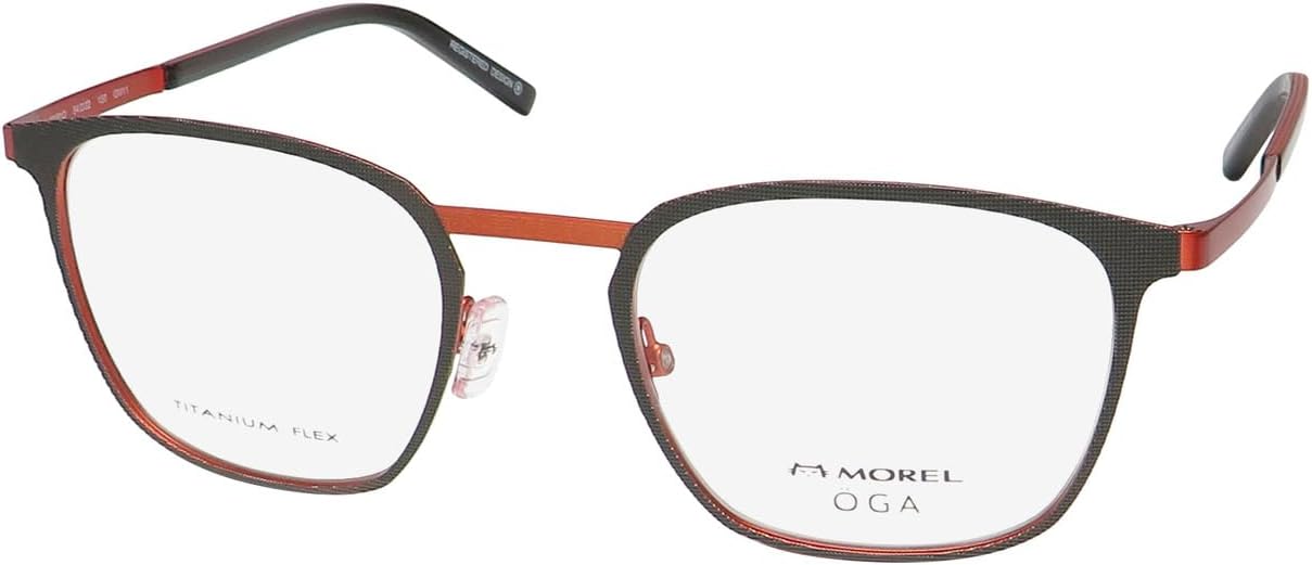 MOREL Oga 10181o Titanium Flex Material Eyeglass Frame/Glasses Premium Materials Allergy Free Eyewear