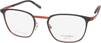 MOREL Oga 10181o Titanium Flex Material Eyeglass Frame/Glasses Premium Materials Allergy Free Eyewear