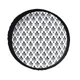 Spare Tire Cover Impermeabile Copricerchi per Auto Fleur De Lis Vintage European Iris Protezione Solare Protezioni per Pneumatici per SUV Viaggi Camion 15 inch