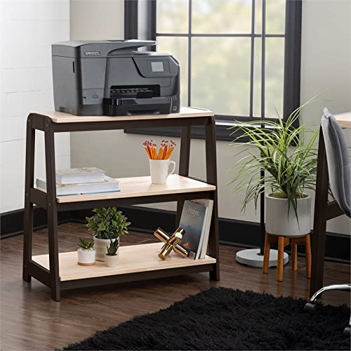Linon Orson Wood Bookcase Printer Stand In Black #TOP1