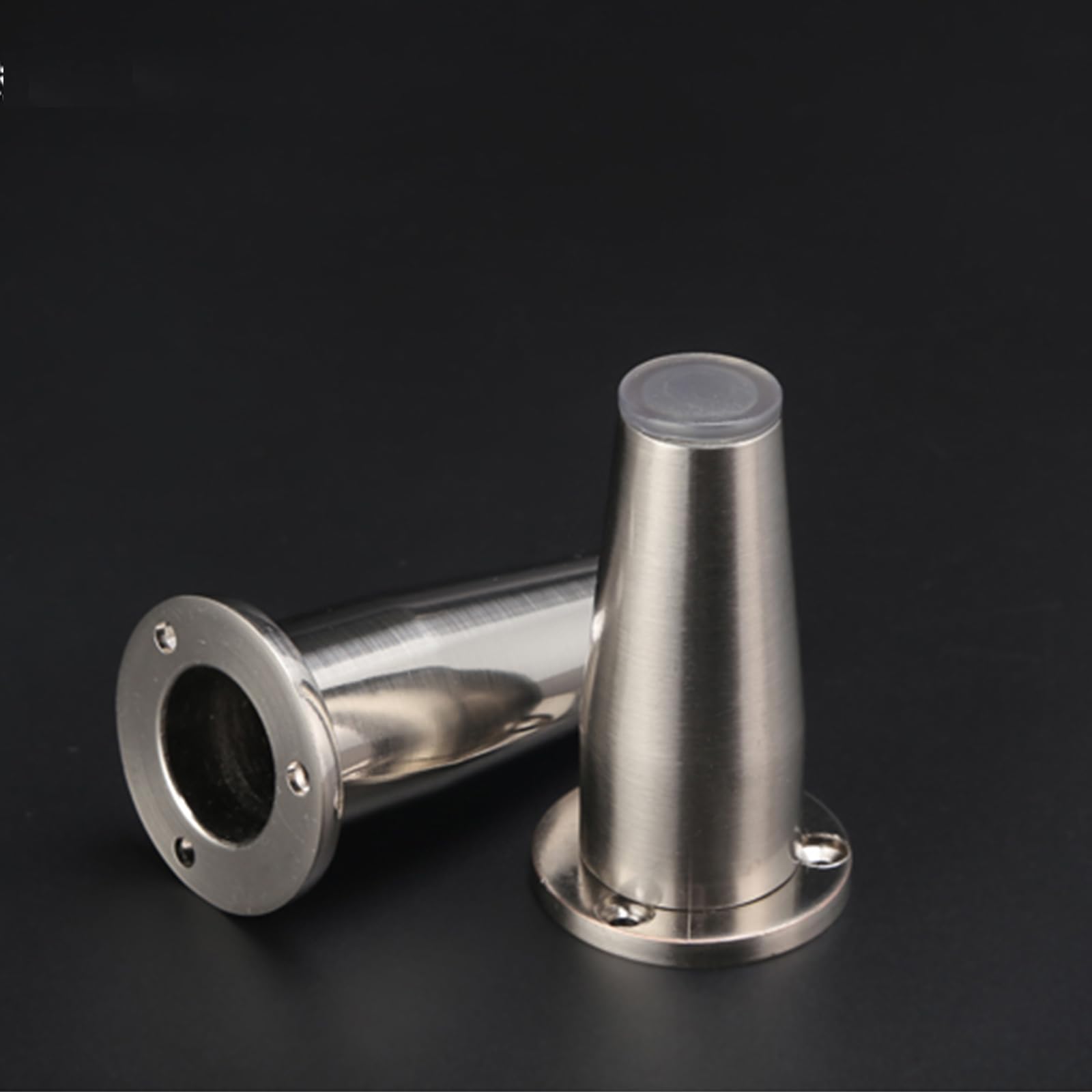 Generico Piedini per Divano Spazzolati da 15 cm 4 Pezzi Superficie Conica in Lega di Zinco Galvanizzata Altezza Piedini per Tavolo: 8-15 cm Gambe per Divano 15 cm/6"