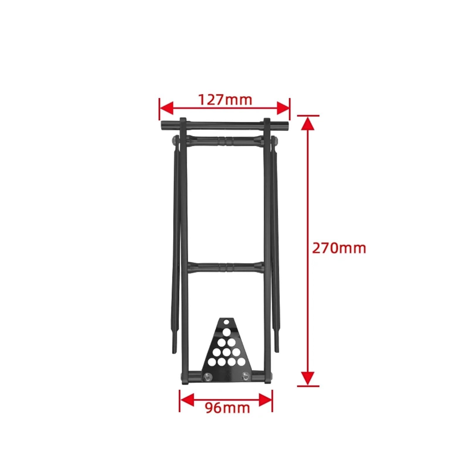 Hinterer Fahrradgepäckträger Faltbarer Gepäckträger hinten, tragbar, Regal, Aluminiumlegierung, Heckregalhalter for Fahrrad