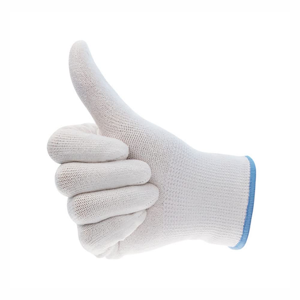 Lot de 5 paires de gants résistants aux coupures, pour homme et femme, en fil Hdpe - Gants de travail respirants - Résistants à l'abrasion pour le jardinage, l'entrepôt, la construction, l'extérieur