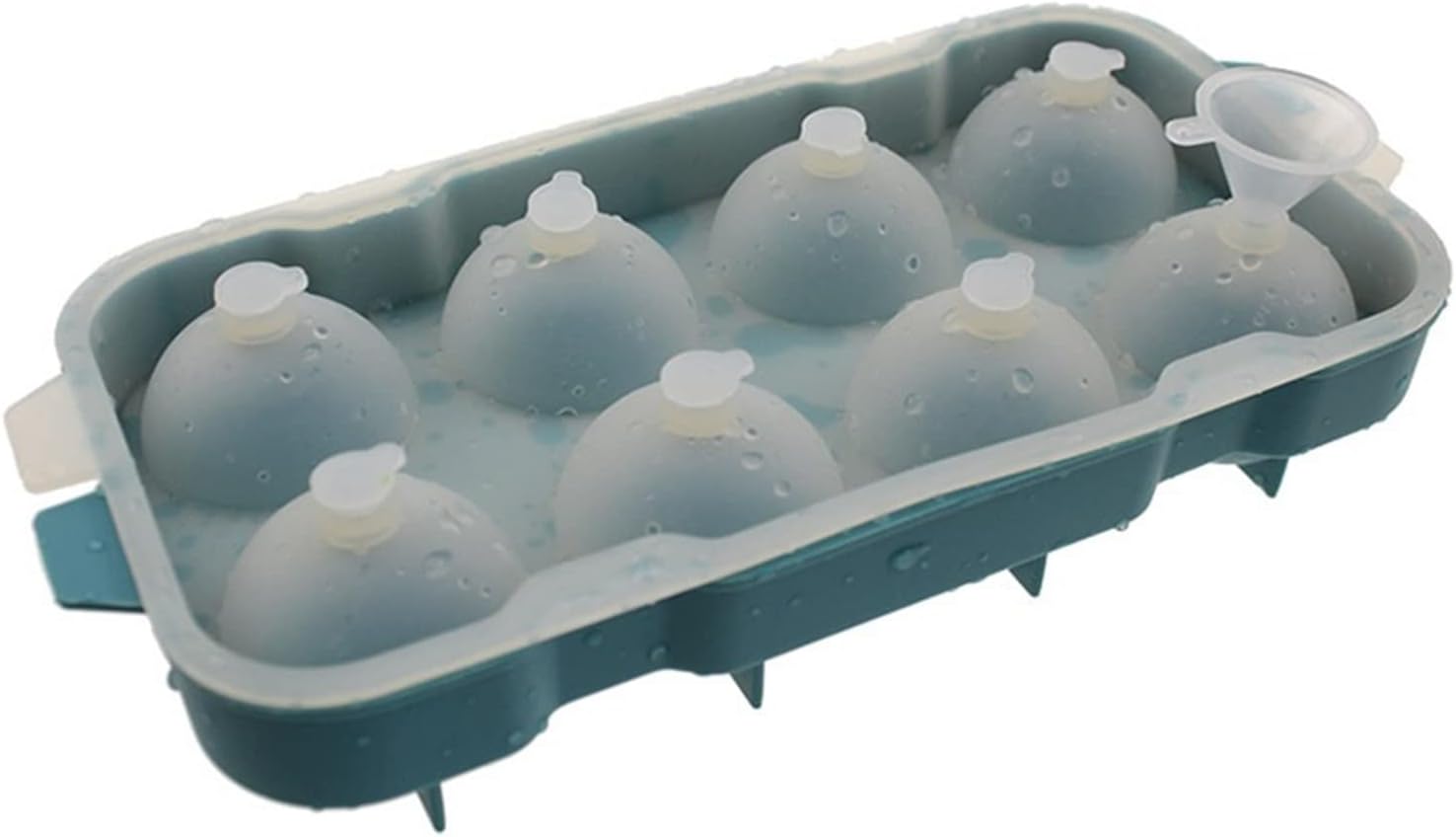 Ice Cube Tray Ice Puck Cube Ball Ice Tray Round Ice Puck Manufacturing Bar Whiskey Cocktail Accessories Kitchen Supplies Ice Cube (Color : Blue) (Blue)