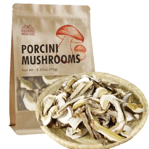 VIGOROUS MOUNTAINS Dried Porcini Mushrooms 3.35oz
