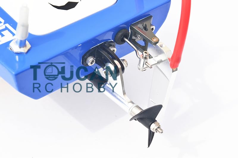 RC Katamaran Boot M440 31MPH Elektrische Rennboote Fiberglas RTR RC Boot für Pool und See mit Motor Servo ESC Fernbedienung Batterie