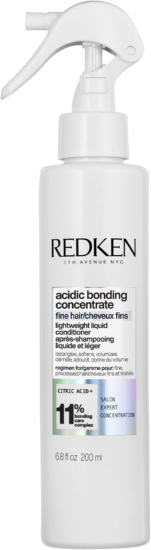 Bonding Lightweight Liquid Conditioner for Damaged Hair Repair | Volumize & Condition | Acidic Bonding Concentrate | Sulfate-Free Spray Conditioner | For Fine or Thin Hair | 6.76 Fl Oz
