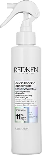 Redken Bonding Lightweight Liquid Conditioner for Damaged Hair Repair | Volumize & Condition | Acidic Bonding Concentrate | Sulfate-Free Spray Conditioner | For Fine or Thin Hair | 6.76 Fl Oz