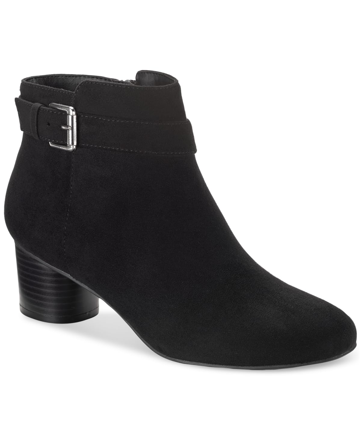 Style Co Womens Ariella Buckle Dress Booties Black 5 5 M US