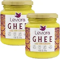 Kit 2X: Manteiga Ghee com Cúrcuma Sem Lactose Leviora 200g