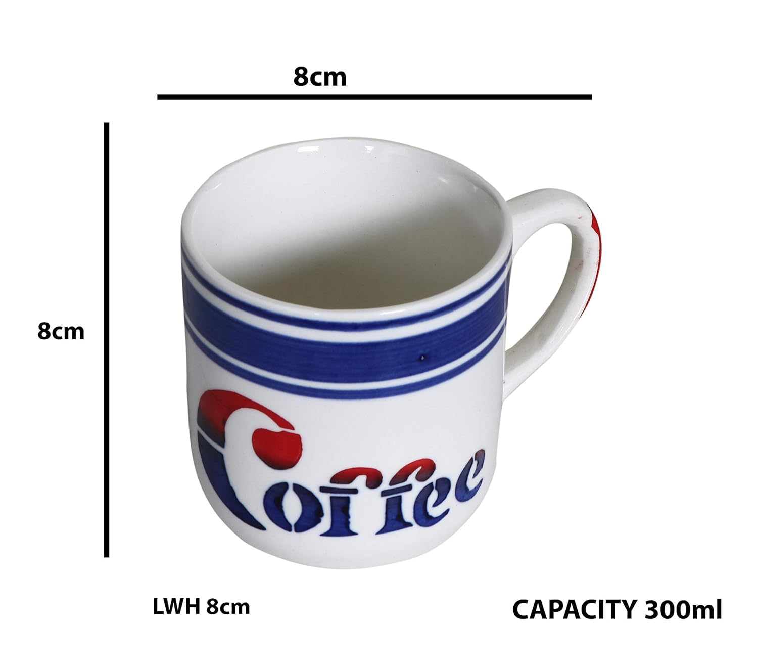 RAJ ROYAL Ceramic Stylish Coffee Tea Cup for Kids Girls Boys Coffee Printed Microwave Safe Mug Best Gift for Friends Anniversary Birthday (Set of 1, 300 ml) - Image 4 thumbnail