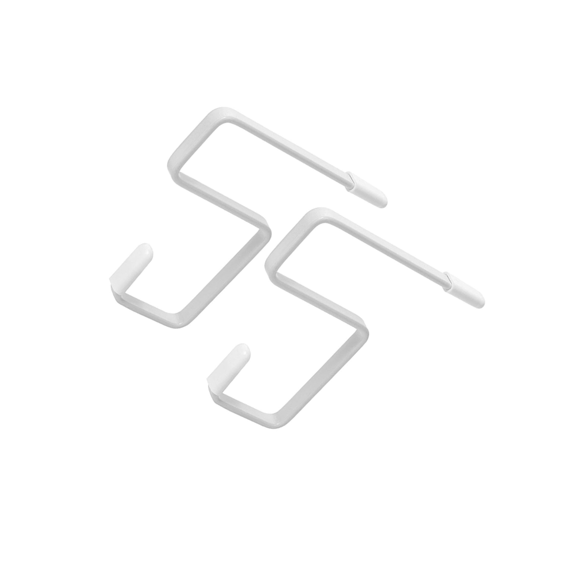 Pixzcsa White Movable Hanger Desk Edge Hook Strong Hook Solution For School Office With Exceptional Space Saving Features Desktop Storage Rack Schoolbag Headphone