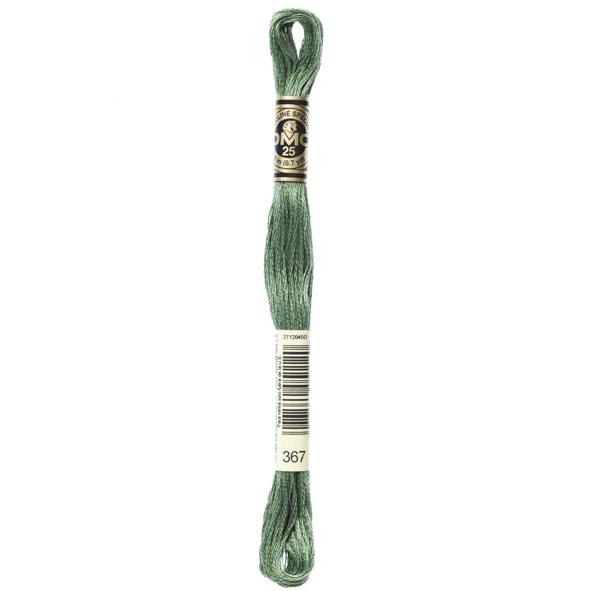 DMC Embroidery Floss Mouline Stranded Cotton Thread for Hand Embroidery and Sewing - Colour No: 367-12 x 8m Skeins โ image 1