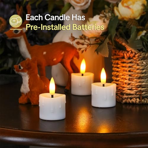 Bougies LED sans flamme avec télécommande et minuterie