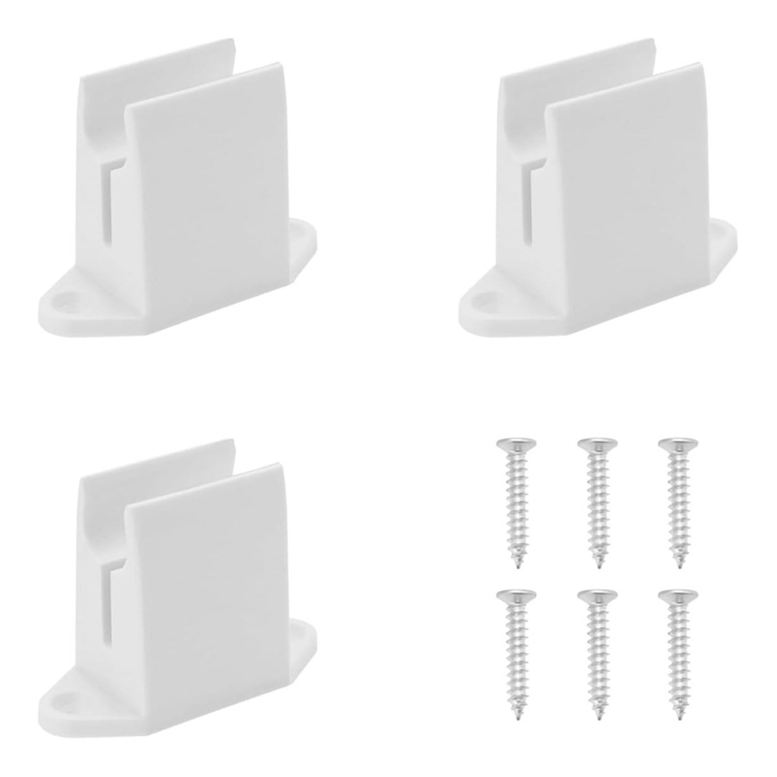 NVOQILIN 3pcs Crank Rod Holder Hand Crank Handle Wall Brackets with Screws for Awning Roller Blind Louvres Window Awning Holder Brackets