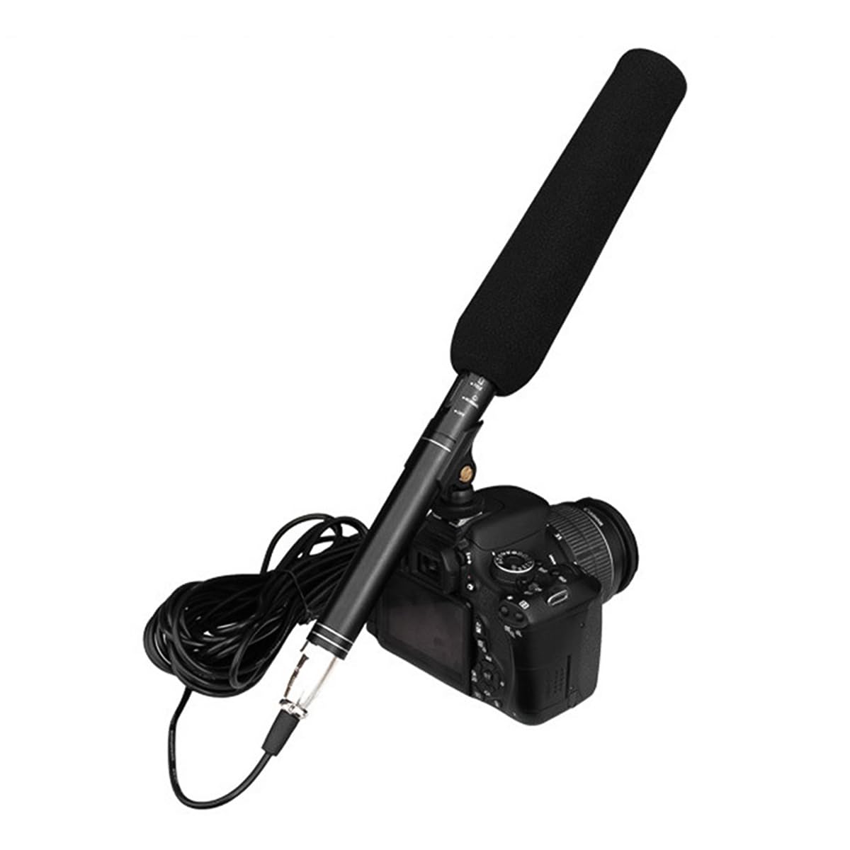 Micrófono de Mano para entrevistas Micrófono de grabación Profesional para cámaras DSLR Teléfonos móviles Micrófono de Radio en Vivo para periodistas y grabación de Campo