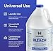 ( 6 Gallon) Ultra Germicidal Liquid Bleach -Disinfecting, Sanitizing, Deodorizing, Mold & Mildew Stain Remover, For Laundry, Household and Commercial Cleaning, Multipurpose Cleaner (1 Gallon X 6 Pack)