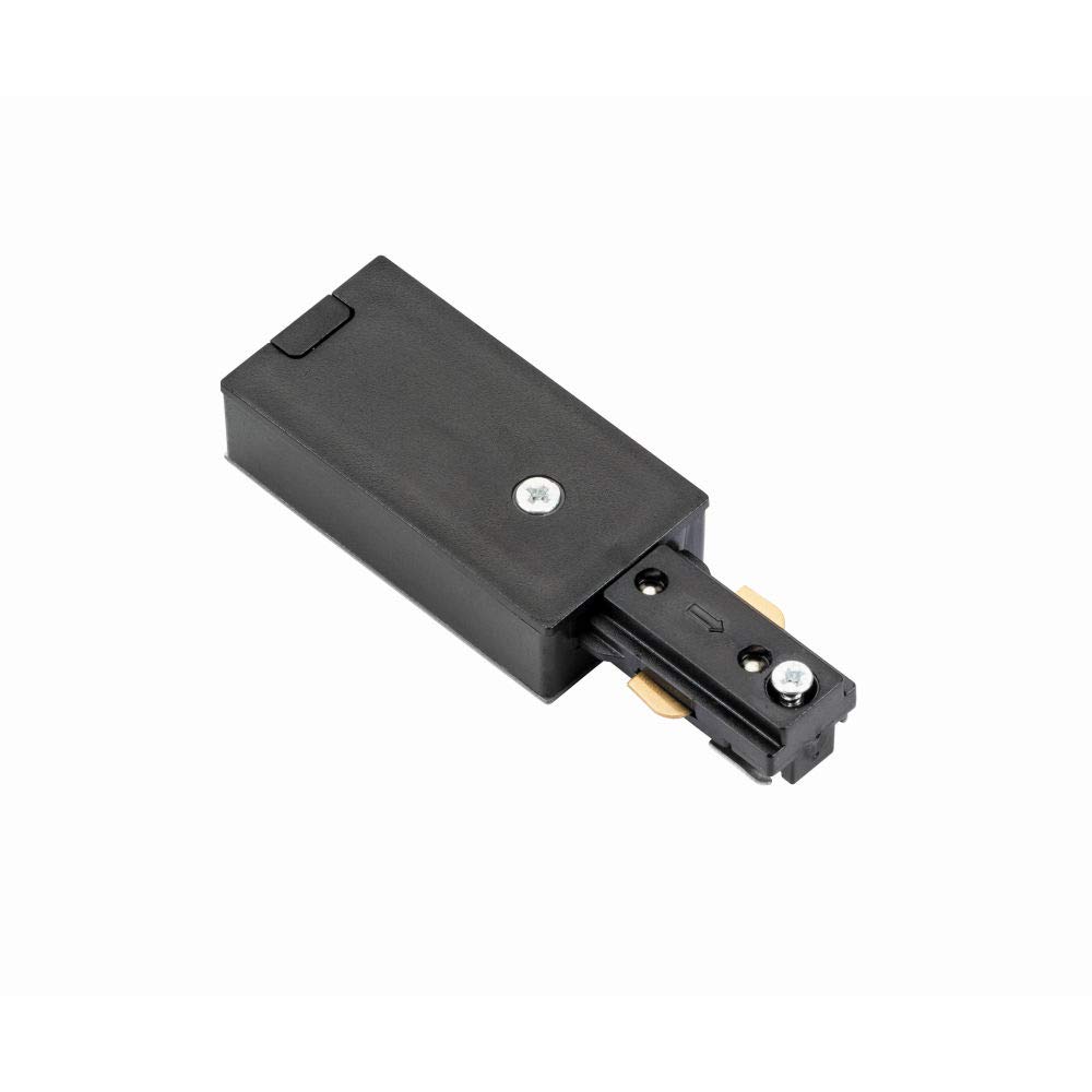 Black 240V Single Circuit Track Live End Accessory Track Lighting
