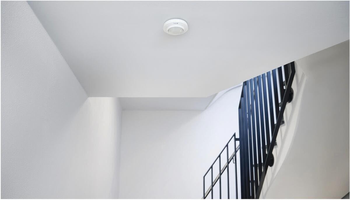 Steinel MD IR 4360-8 COM1 - Détecteur de Mouvement Infrarouge 360° avec portée de 8 m | Montage encastré | Idéal pour Les Bureaux & salles de réunion