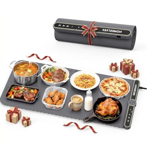 Large Electric Food Warming Mat with Temp & Timer