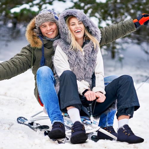 Image of Winter Hike Barefoot Boots Women, Snow Boots for Women | Winter Hike Barefoot Boots Women, Wide Toe Waterproof Hiking Non-Slip Ankle Shoes