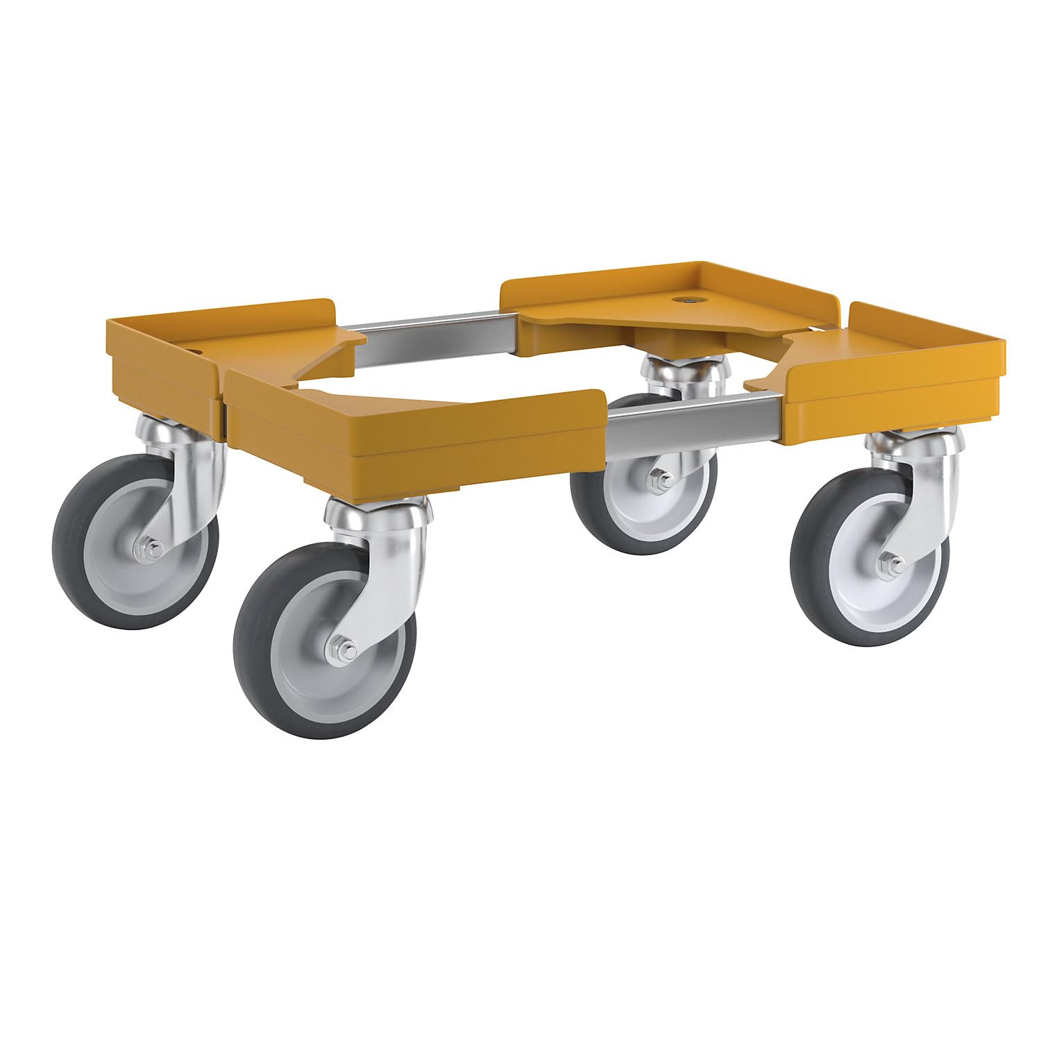 kaiserkraft | Profi-Fahrgestell | Hybrid | für Euroformat 400 x 300 mm | Gelb