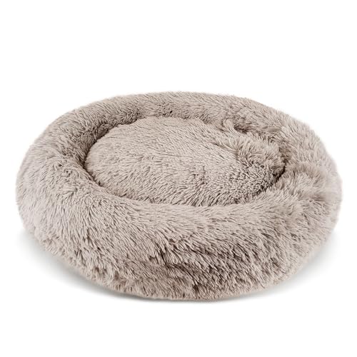 PATAM Cuccia Morbida, Lettino per Cani e Gatti a Ciambella Sfoderabile e Antiscivolo, Alaska Extra-Large 81 cm