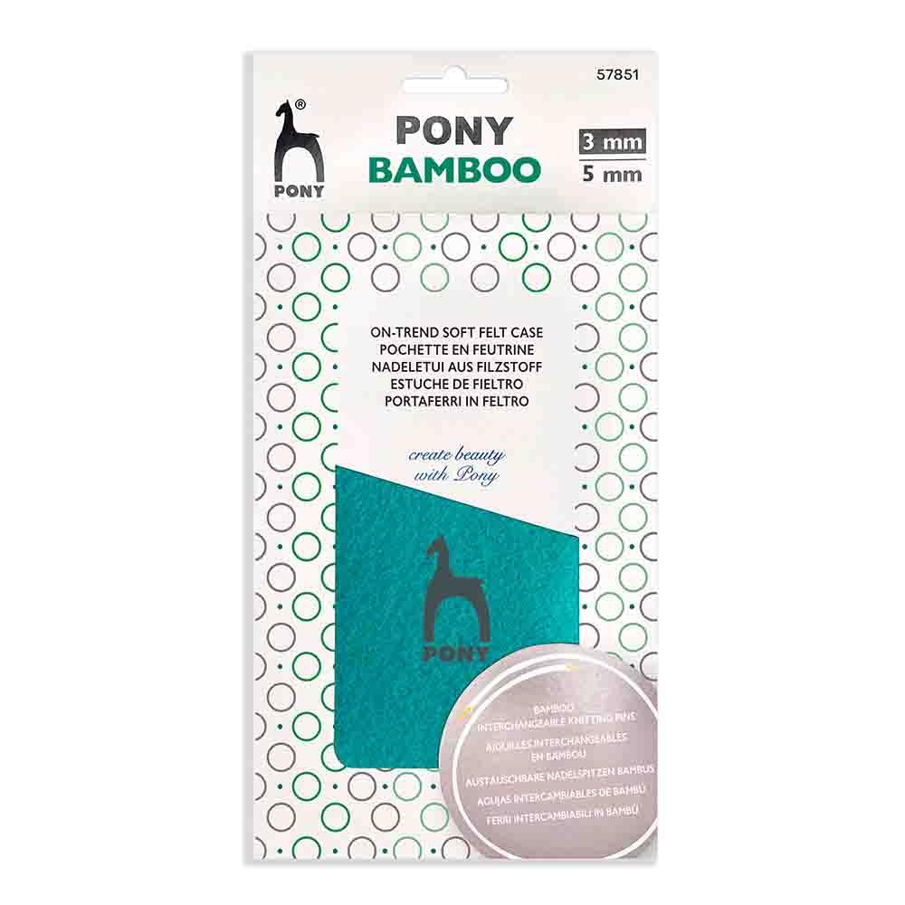 Pony Bambus Rundstricknadel Set 14 cm 3.00-5.00 mm - 1 Stück