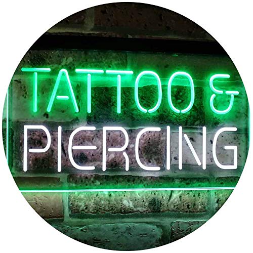 ADVPRO Tattoo Piercing Get Inked Shop Open Dual Color LED