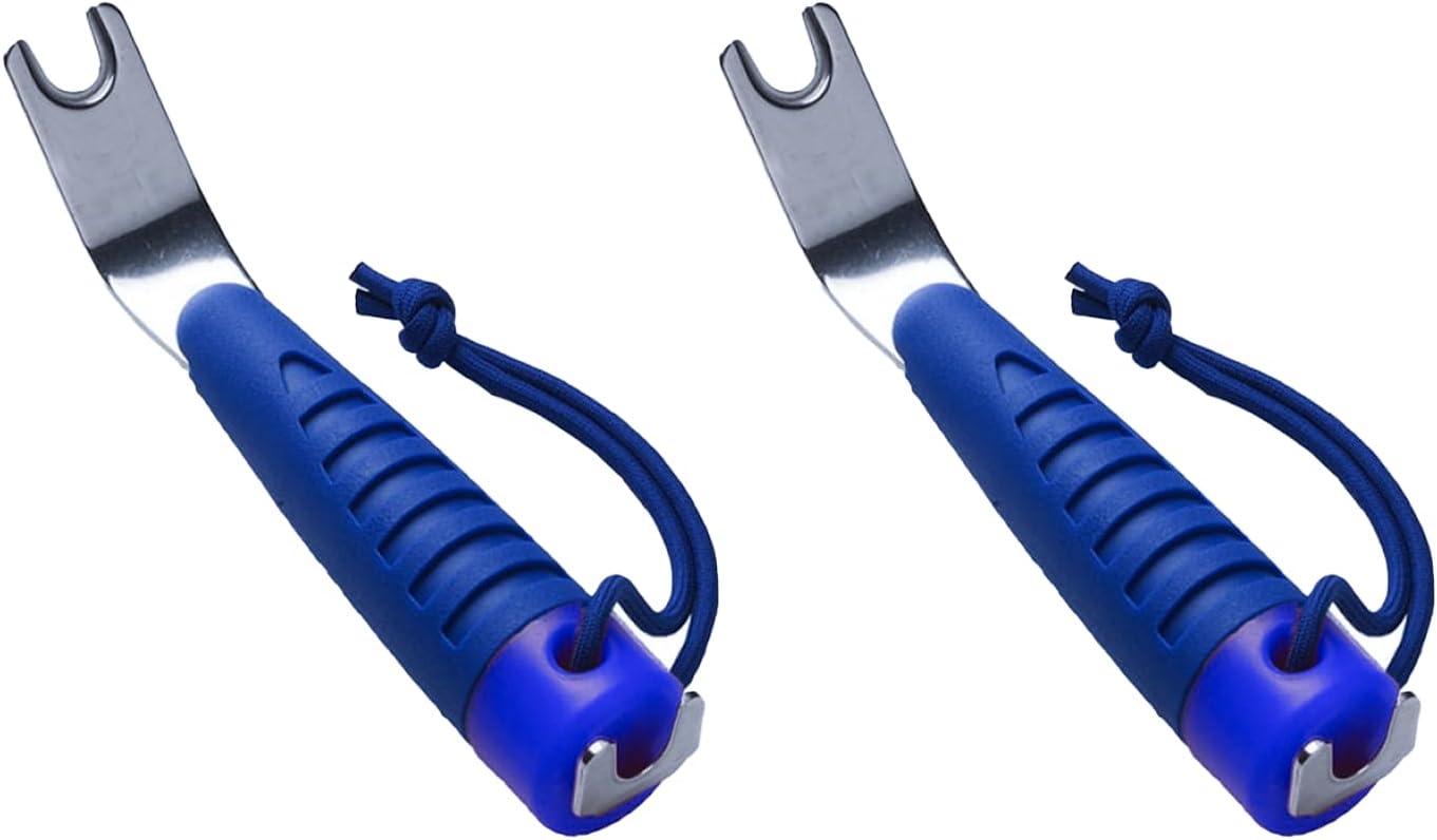 Generic Set of 2 Boat Canvas Top Snapping Tools, Blue