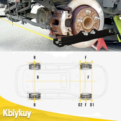 Kbiykuy Heavyweight Toe Alignment Tool, Black Wheel Alignment Tool, Wheel Angle Alignment Tools for Car, Truck, SUV, and Vehicle, Includes 2 Dual Metric and Imperial Measuring Tapes by Kbiykuy - Image 6