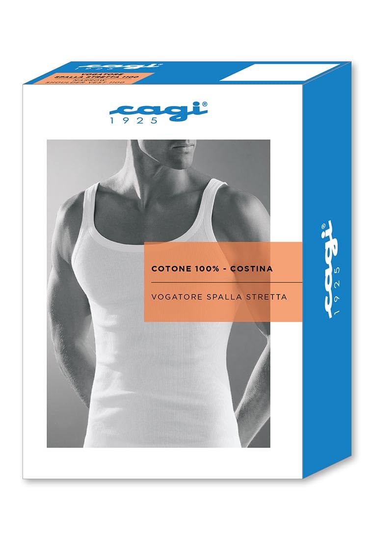 CAGI 3 Vogatore Spalla Stretta 1100 Cotone Costina 100% Cotone