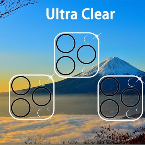 Image of Xmon Back Camera Lens Protector for iPhone 13 Pro Max (1 Pack) Premium Camera Glass Protector Guard, Anti-Scratch, Ultra-Clear, Easy Installation