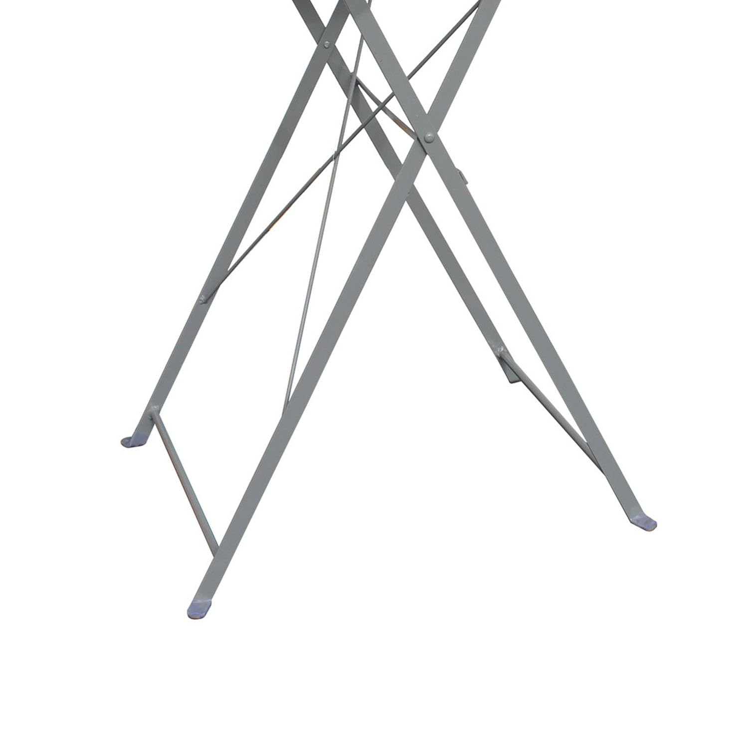 Mojawo Stehtisch Klapptisch Biergarten Stehtisch Tisch Gartentisch klappbar Akazie Stahl pulverbeschichtet Ø80 cm Höhe 110cm