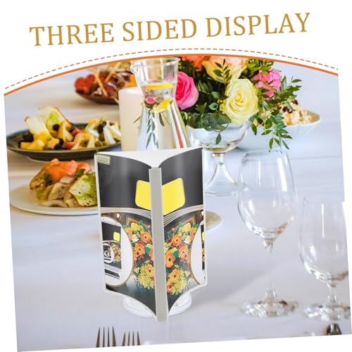 Présentoir de menu acrylique transparent et support d'affichage prix A5 - 3