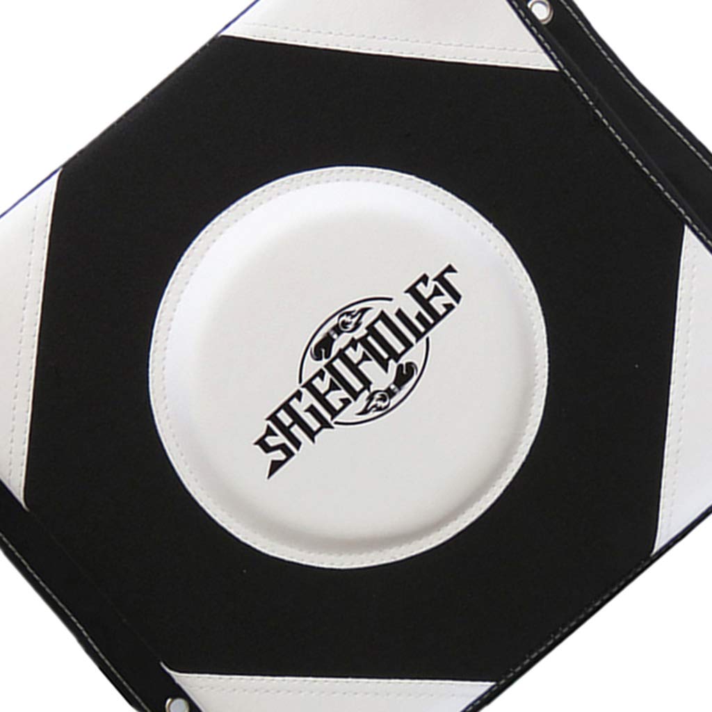 SM SunniMix Wand Schlagkissen Schlagpolster Punch Pad Boxpratzen Trittkissen für Boxen Kickboxen Kampfsport - Schwarz Weiß, L
