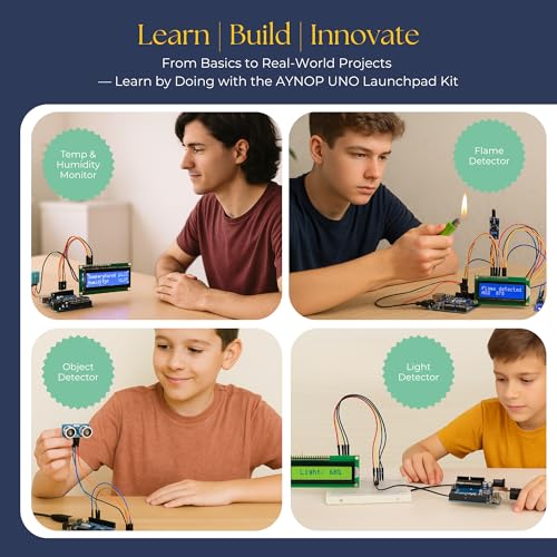 Image of Uno Starter Kit with Genuine Arduino UNO R4 Minima EK & 36+ Components Including Sensors, AI Assistant UNOBOT, 16x2 I2C LCD, Basic Electronics Course & More