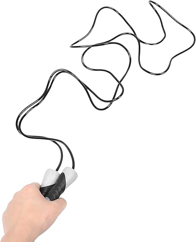 Miniatura 4 de Cuerda de saltar de velocidad con peso para mujer, material recubierto de rotación de rodamiento suave, cuerda de saltar ligera para entrenamiento