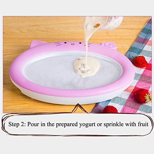 Eismaschine Cartoon Mini Frozen Fried Joghurt Maschine Hausgemachte DIY Gelato Sommer Cool Sorbet Rolling Maker Maschine… – Bild 5