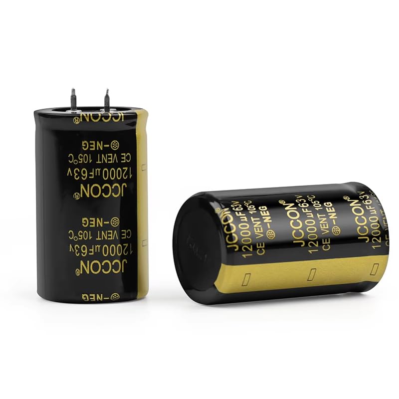 2pieces 63V 12000UF Quick Plug Electrolytic Capacitor, 30X50mm Aluminum Electrolytic Capacitor for Welder, LED Driver Power Supply, Charging Pile, etc.