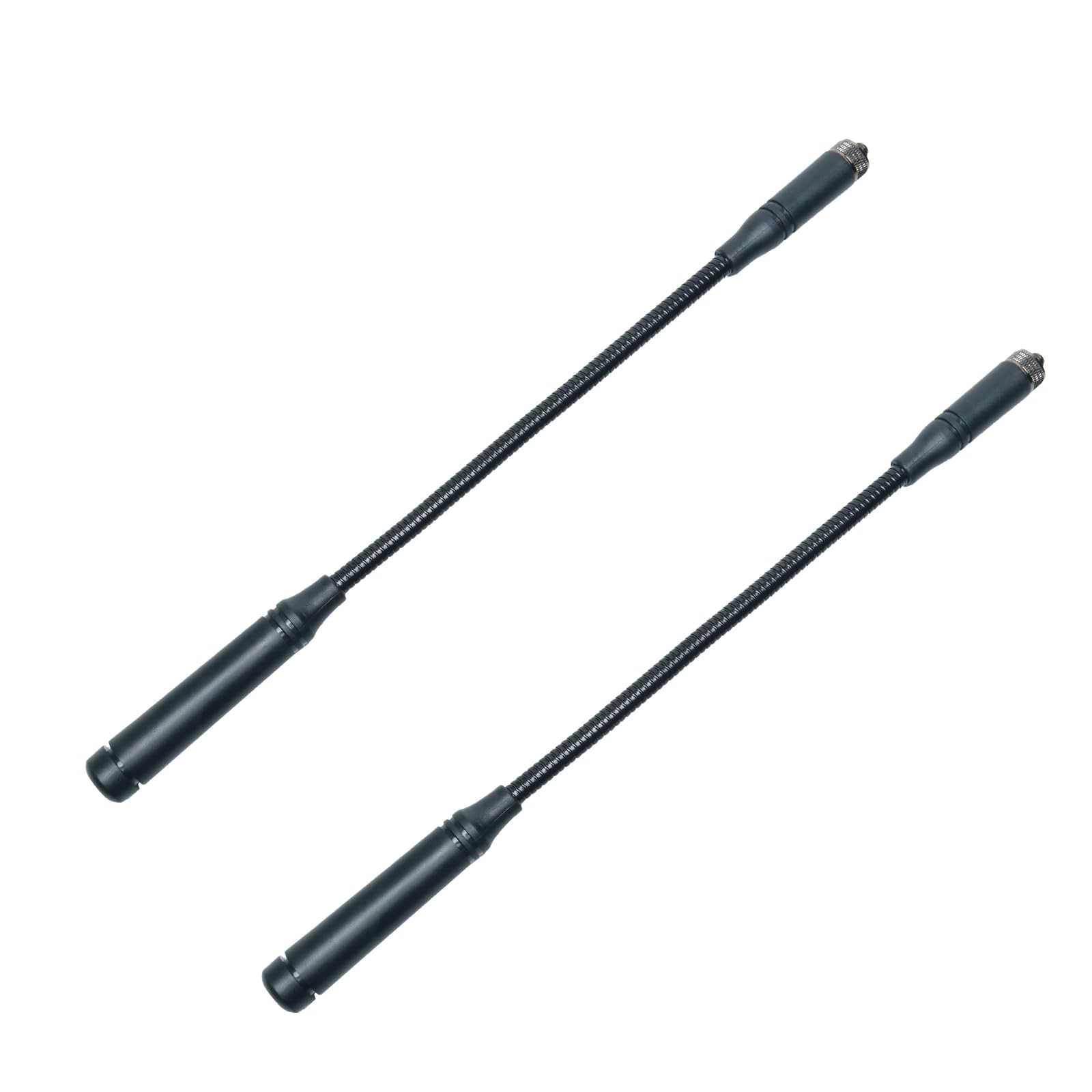 Ham Radio talkie-walkie 33 cm SMA-femelle col de cygne antenne double bande VHF/UHF, compatible avec Baofeng UV-5R BF-888S UV-82 BF-F8HP PRO K5 Plus (lot de 2)