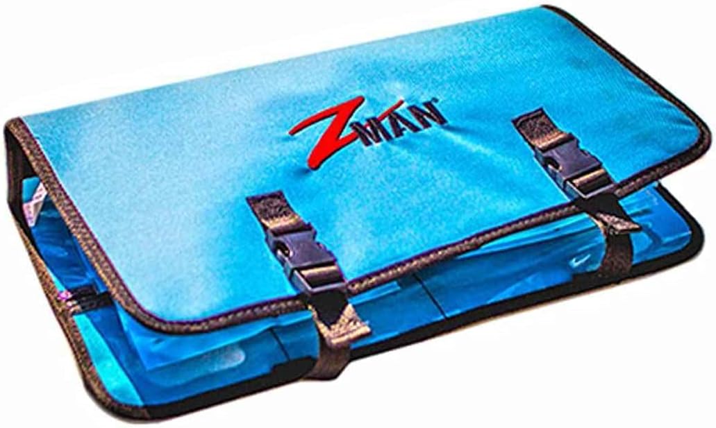 Z-Man, Bait Binderz, Double Wide, Size: 17.75" x 9", Light Blue