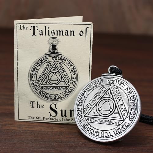 Pentacle of the Sun Talisman Key of Solomon Greater Health Amulet Necklace3
