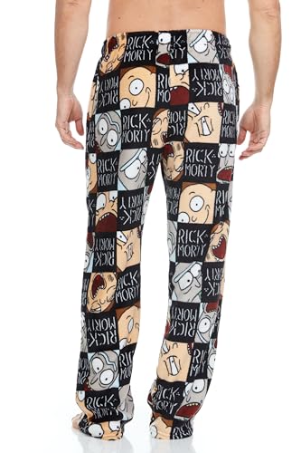 Rick and Morty Men's All Over Print Pajama Pant with Adjustable Elastic Waistband, Plush Fleece Sleepwear3