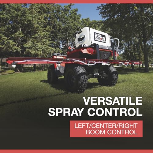 NorthStar High Flow ATV Broadcast and Spot Sprayer with Deluxe 7-Nozzle Boom- 26-Gallon Capacity, 5.5 GPM, 12 Volts